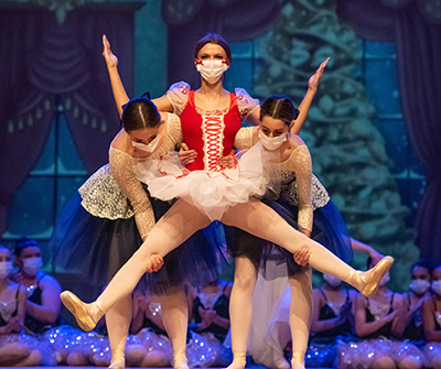 girls in ballet costumes on stage